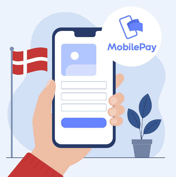 Sådan opretter De en konto i MobilePay